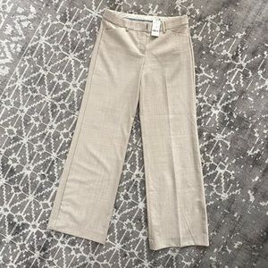 NWT 4 Express Design Studio Beige Tan Editor Straight Wide Leg Pants Never Worn
